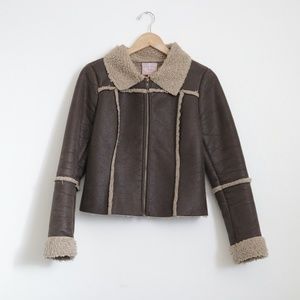 Romeo & Juliet Couture Sherpa Jacket